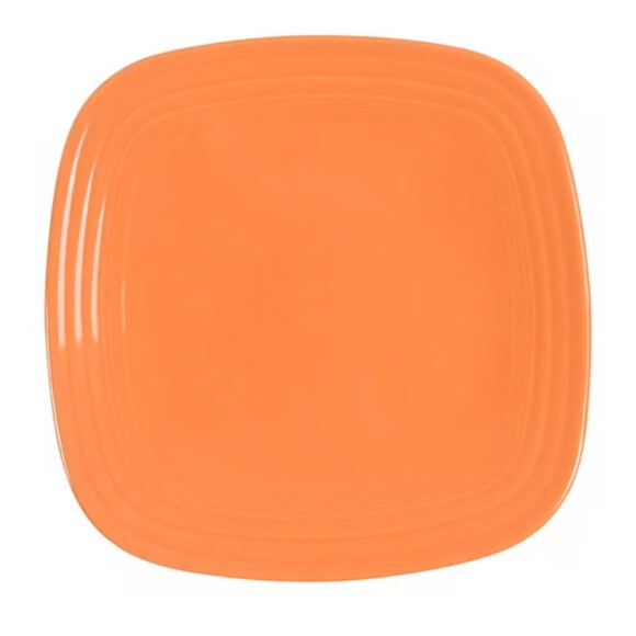 DINNER PLATE "square" Tangerine orange FIESTA 10.75" NEW - Picture 1 of 1